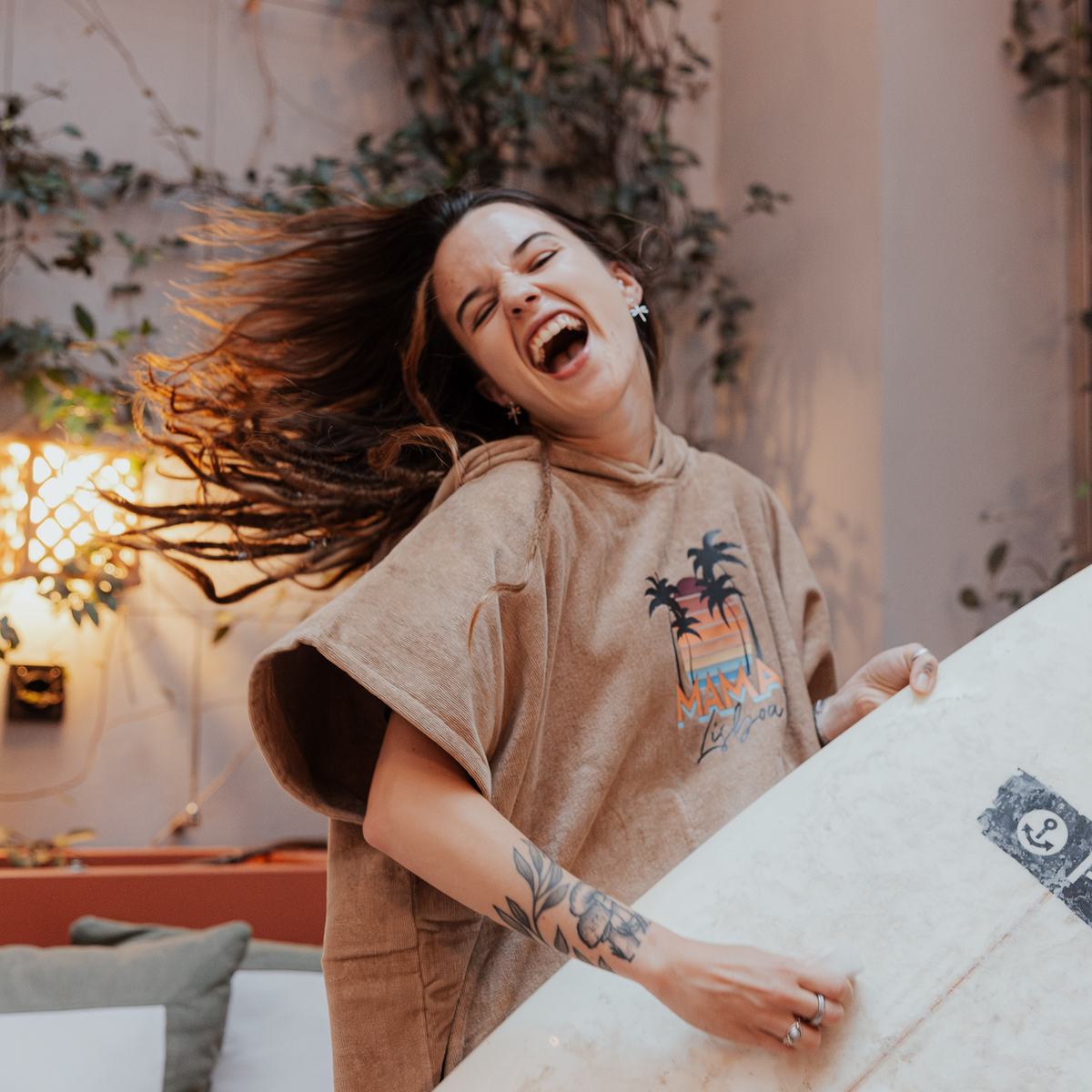 PONCHO - SURFLINE - BEIGE