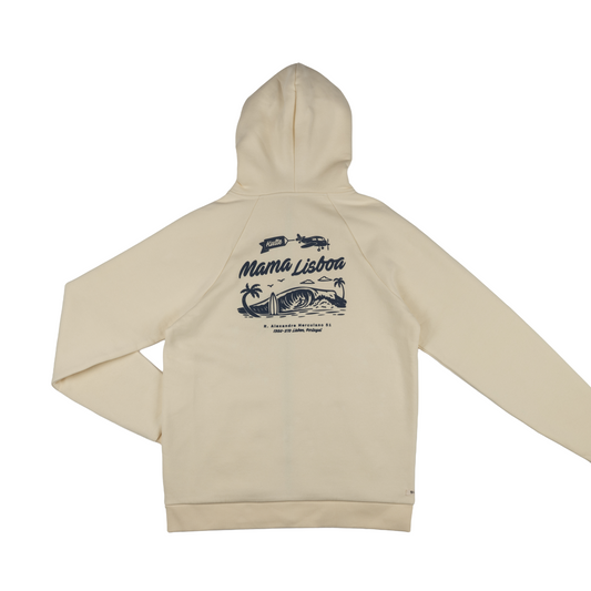 MAMA BEACH ZIP HOODIE OFF-WHITE X KULTE