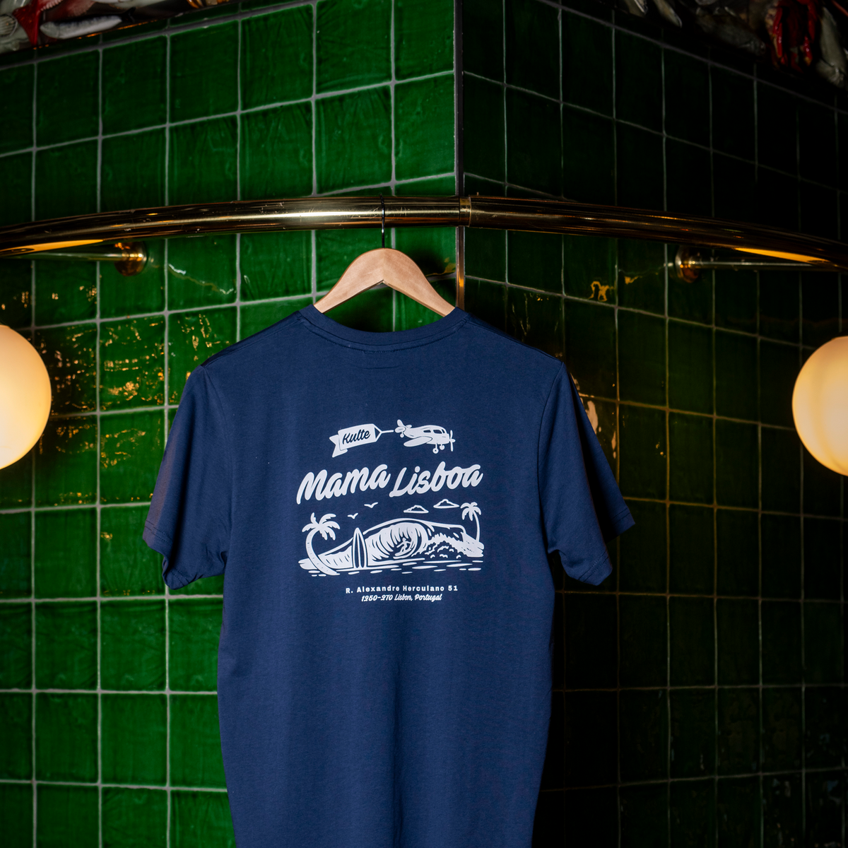 MAMA BEACH T-SHIRT MARINE BLUE